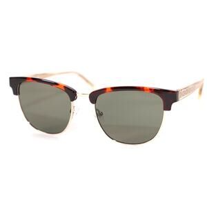 Guess Mens Round Sunglasses - Dark Havana / Green - NWT